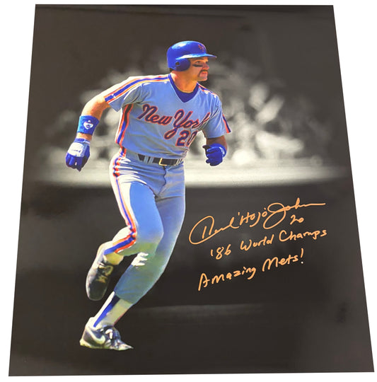 Howard Johnson Signed 16x20 Photo MLB New York Mets