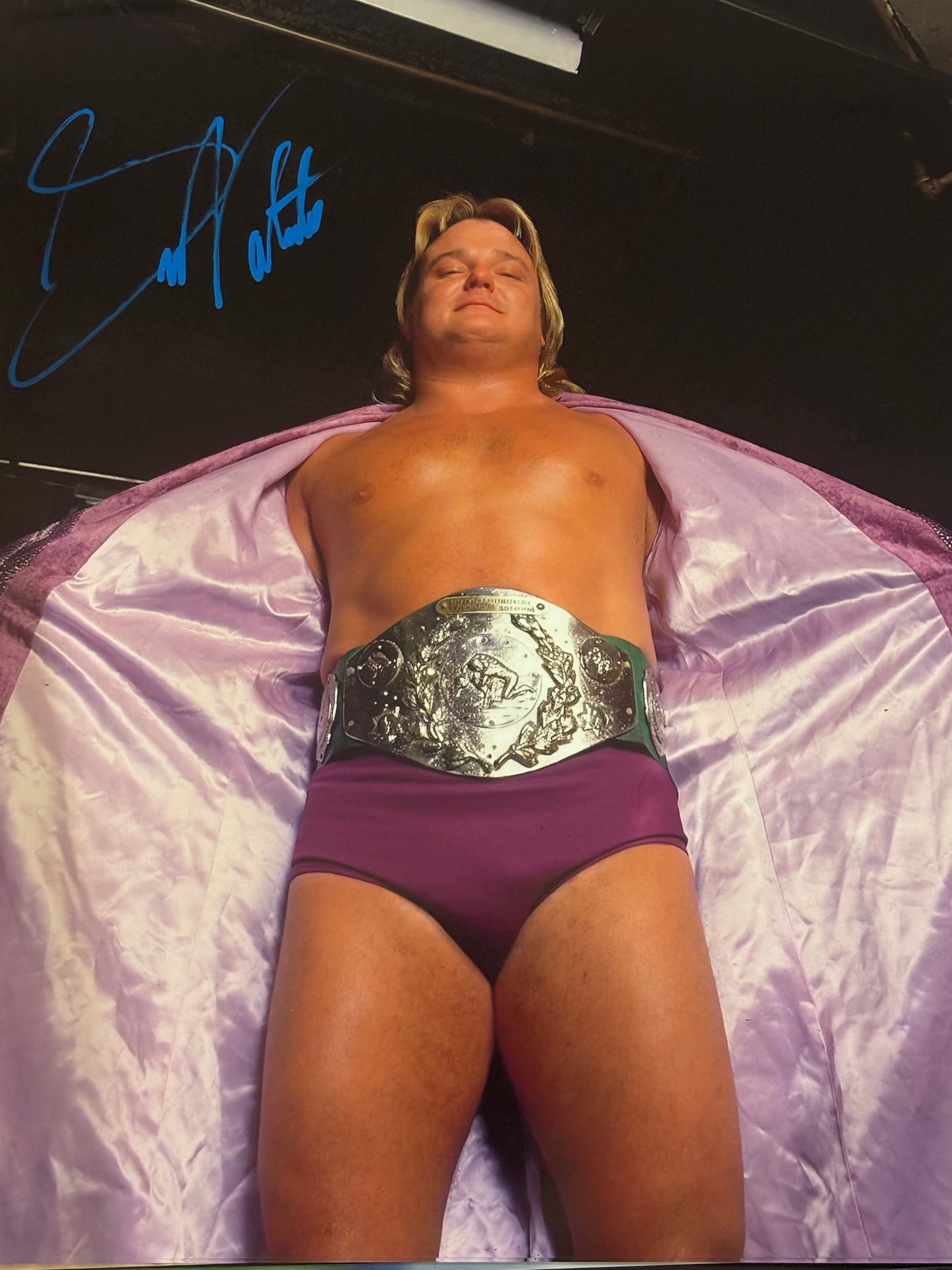 Greg "The Hammer" Valentine Signed 16x20 Photo WWE WWF Wrestling Legend HOF Autgraph