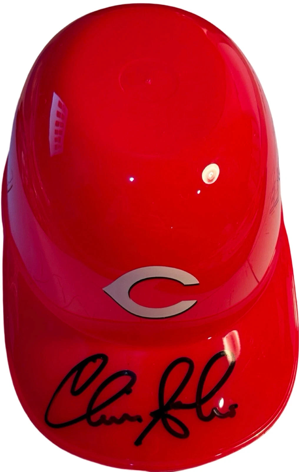 Chris Sabo Signed Cincinnati Reds Ice Cream Mini Helmet Autographed MLB Auto