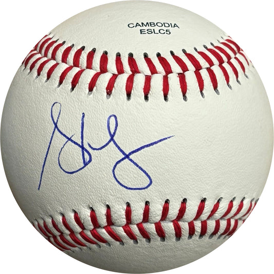 Steve Francis Signed Rawlings Official League Baseball Houston Rockets NBA