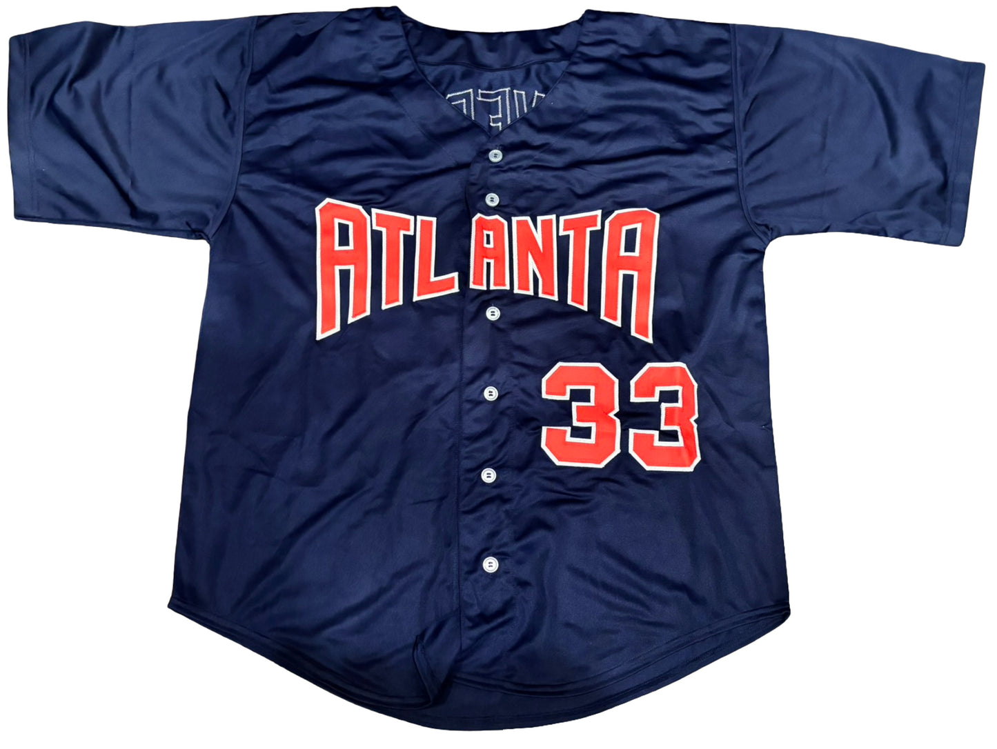 Steve Avery Signed Navy Blue Jersey - Autographed Atlanta Braves