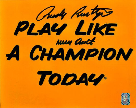 Rudy Ruettiger Signed 8x10 Photo (Play Like A Champion) Rudy Hologram