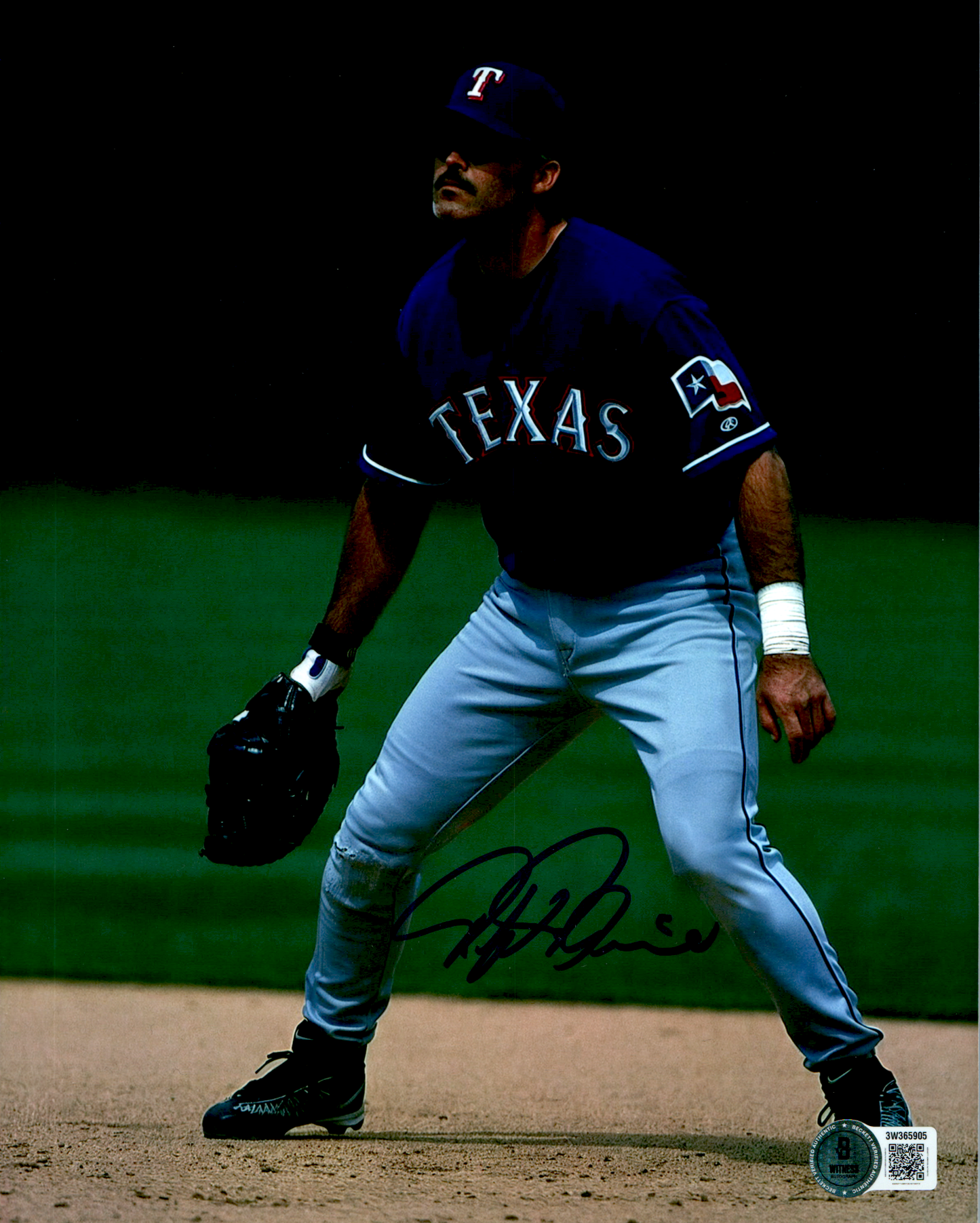 Rafael Palmeiro Signed 8x10 Photo MLB Texas Rangers Beckett