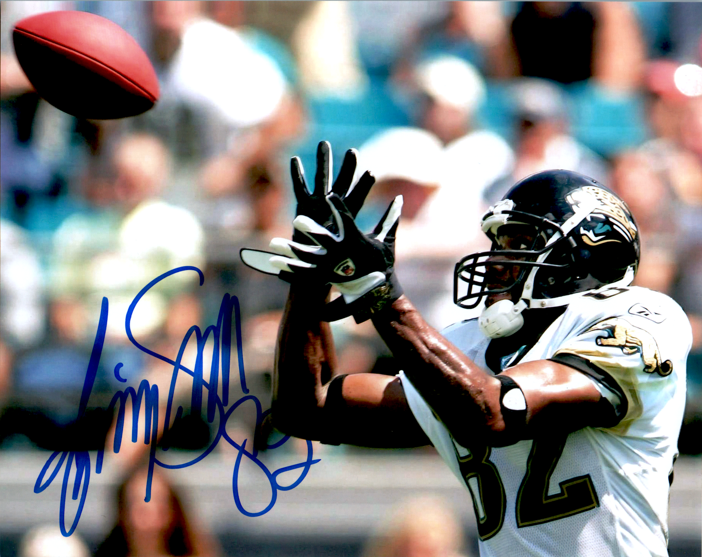 Jimmy Smith Signed 8x10 Photo Jacksonville Jaguars Catch