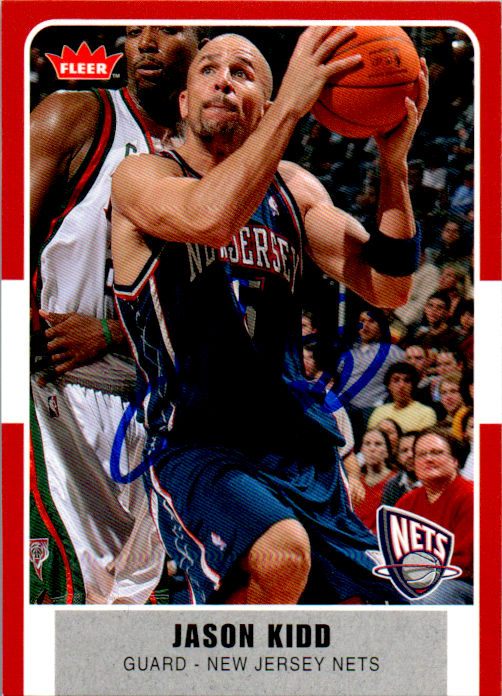 Jason Kidd Signed 2007-08 Card #38 New Jersey Nets Auto
