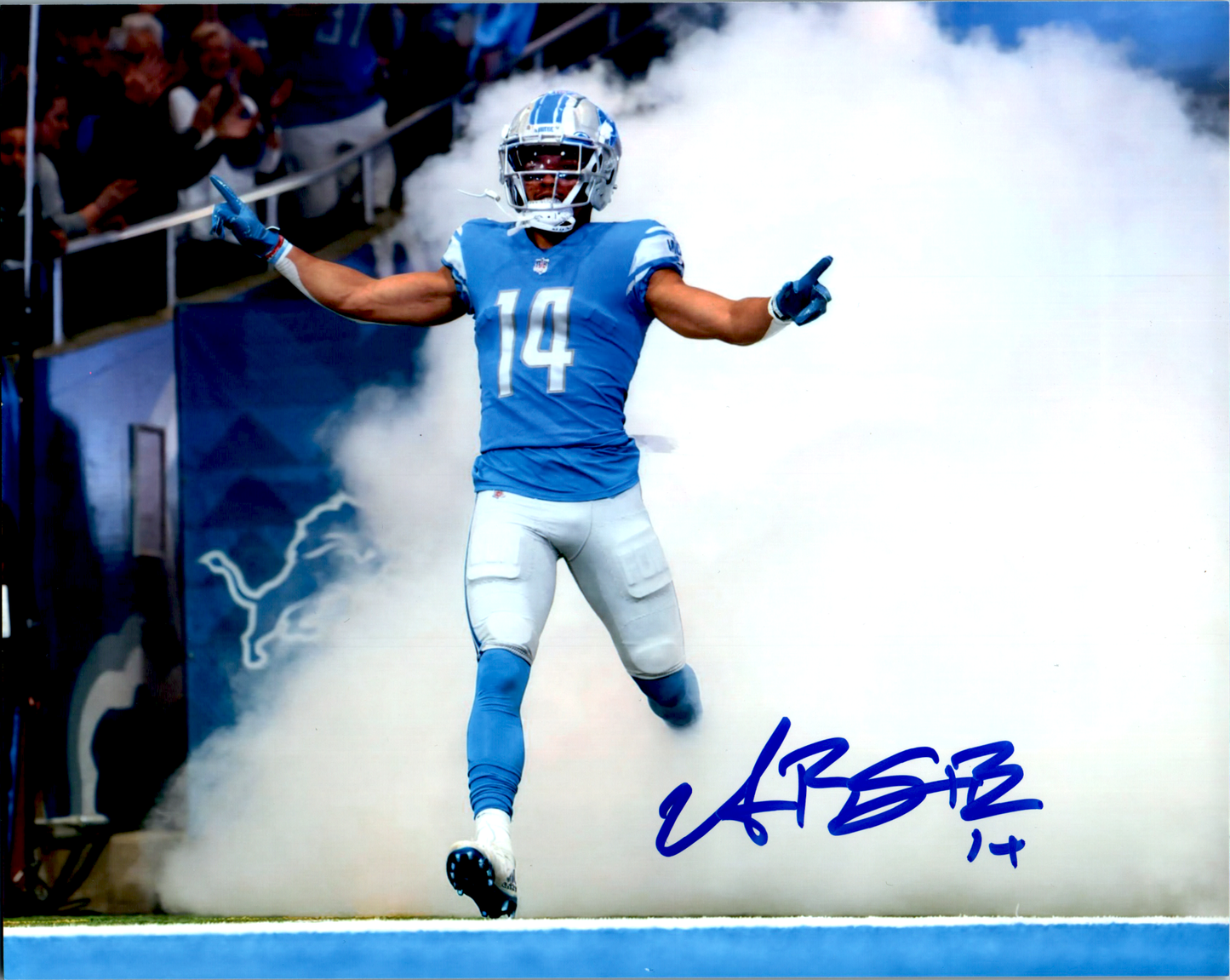 Amon-Ra St. Brown Signed 8x10 Photo NFL Detroit Lions