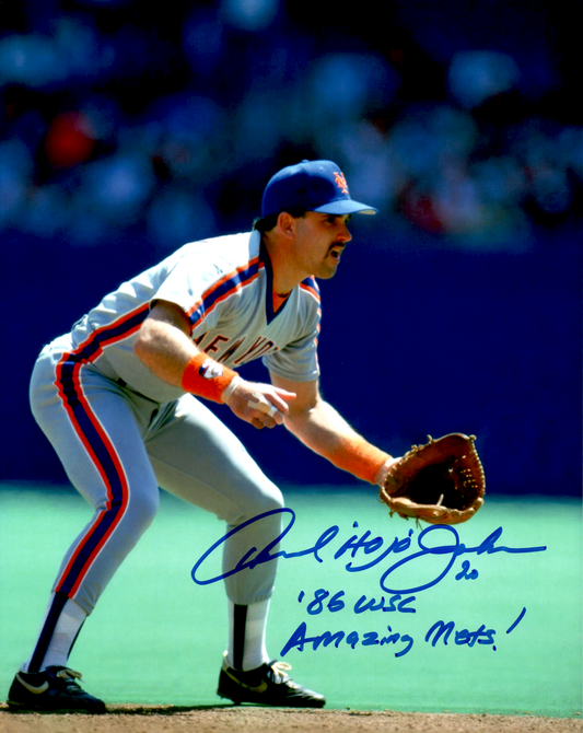 Howard Johnson Signed 8x10 Photo MLB Auto New York Mets HOJO