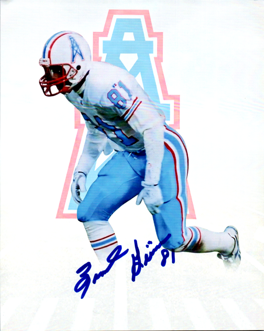 Ernests Givins Signed 8x10 Photo NFL Autograph COA Houston Oilers