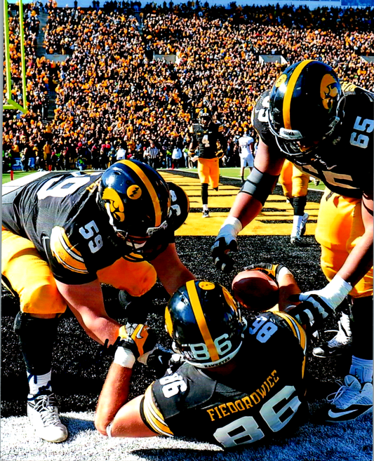 Conor Boffeli Signed 8X10 Photo - Iowa Hawkeyes football - NFL - COA Autographed