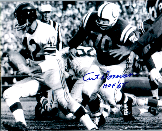 Art Donovan Signed 8x10 Photo Auto Blatimore Colts Horiz