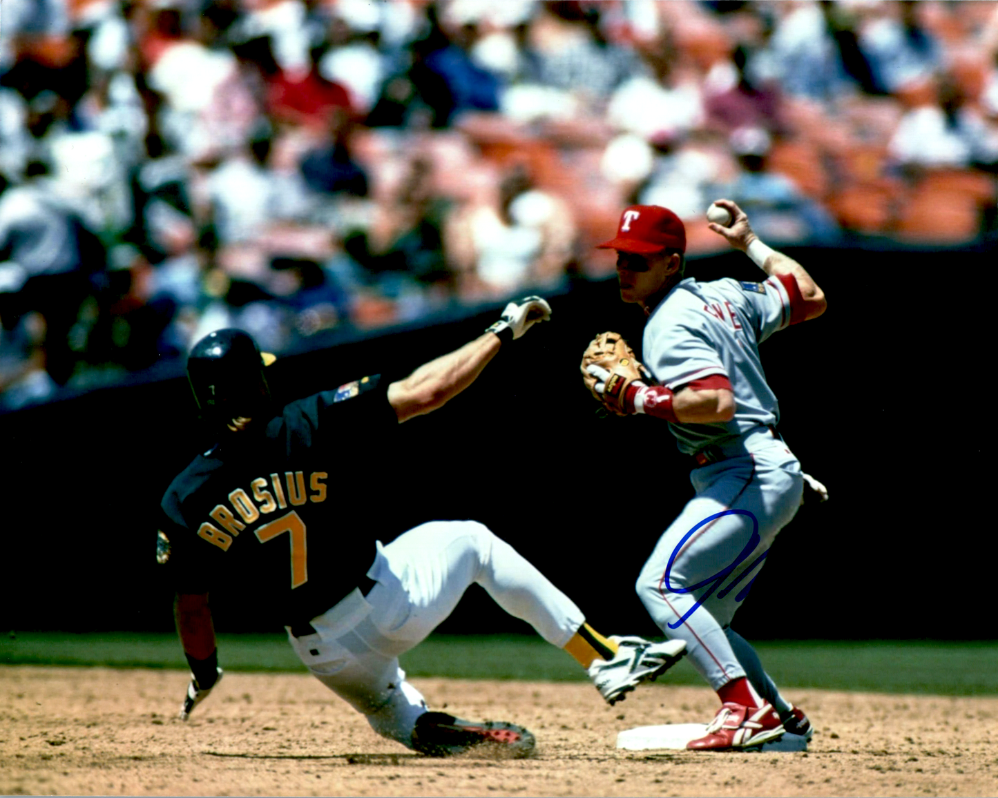 Jeff Frye Signed 8x10 Photo MLB Auto Fielding Texas Rangers