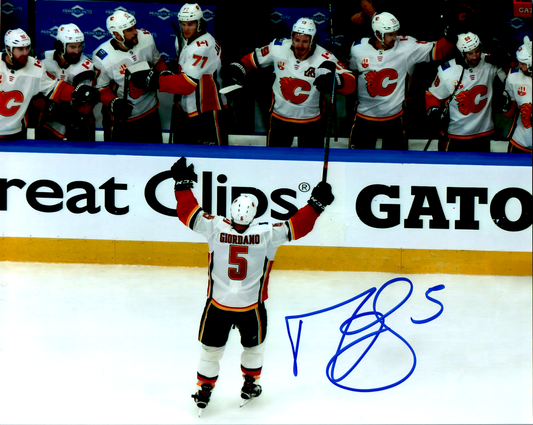 Mark Giordano Signed 8X10 Photo - Calgary Flames - COA NHL HOF Autographed