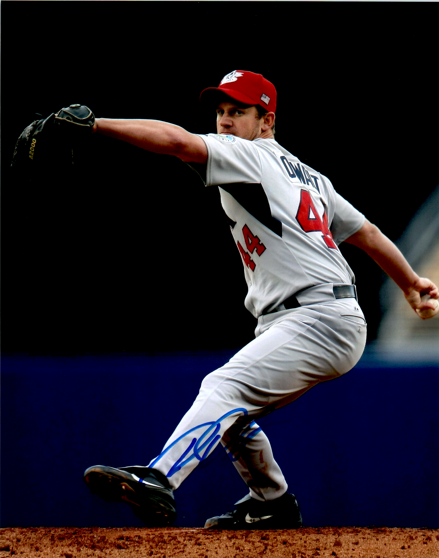 Roy Oswalt Signed 8x10 Photo MLB Astros Team USA