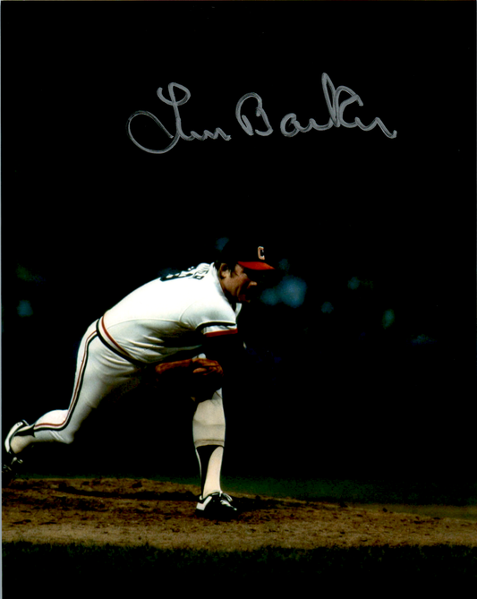 Len Barker Signed 8x10 Photo MLB Auto Cleveland Indians