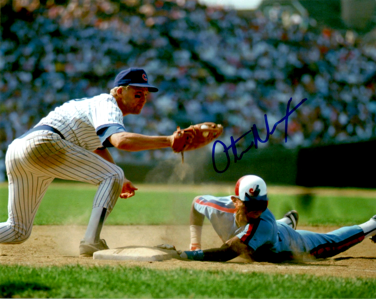 Otis Nixon Signed 8x10 Photo MLB Montreal Expos COA