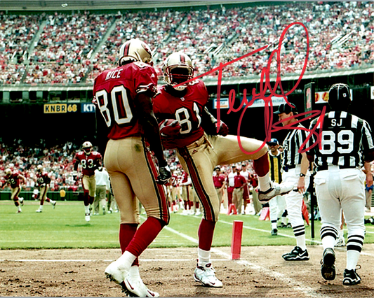 Terrell Owens Signed 8x10 Photo NFL Autograph COA San Francisco 49ers