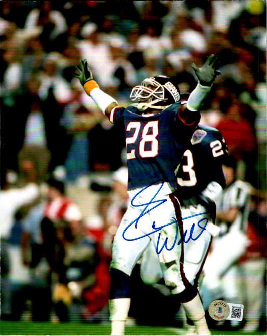 Everson Walls Signed 8x10 Photo Autograph New York Giants Beckett