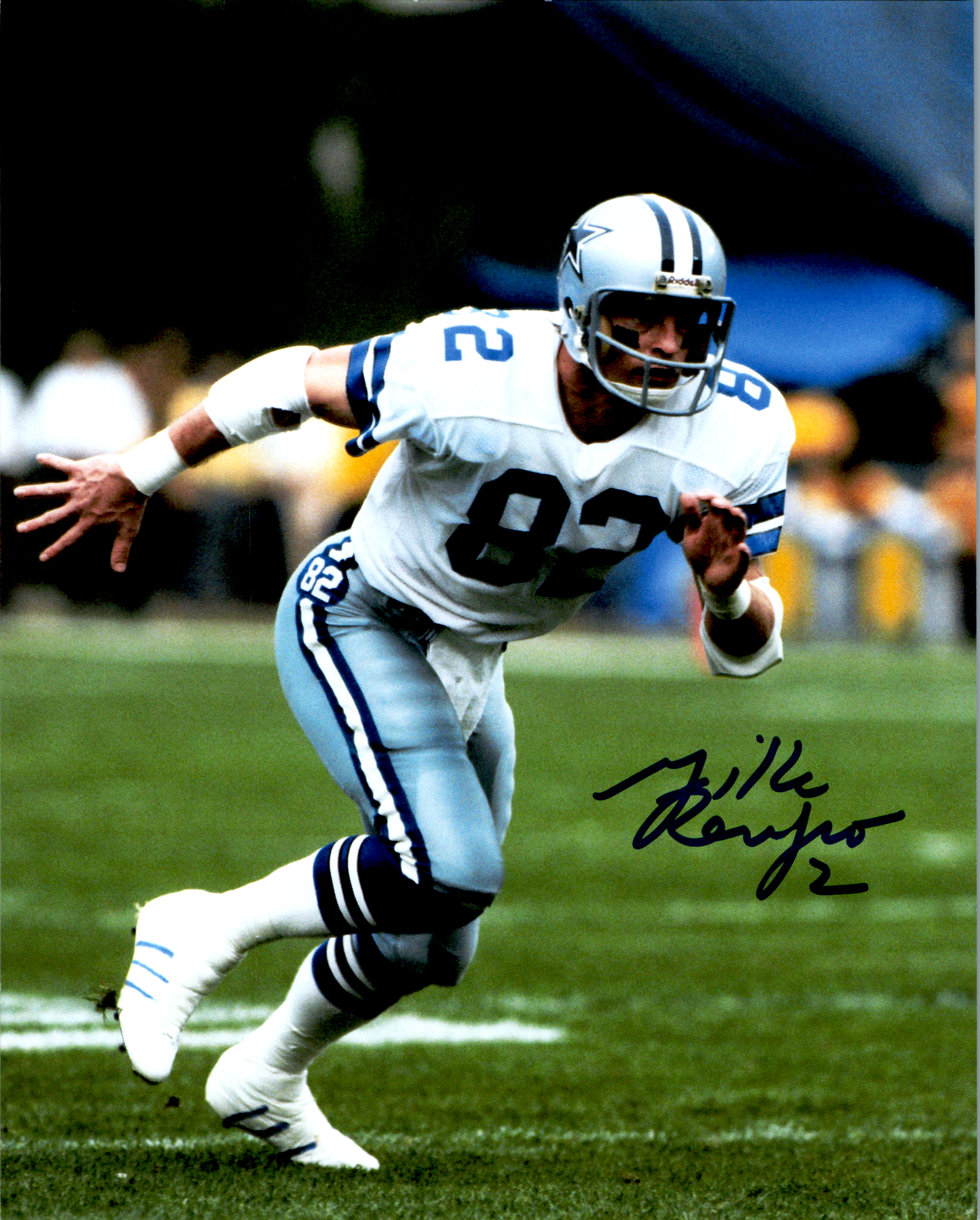 Mike Renfro Signed 8x10 Photo Autograph COA Dallas Cowboys NFL