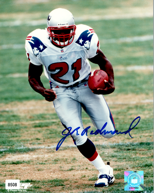 J. R. Redmond Signed 8x10 Photo - New England Patriots - NFL