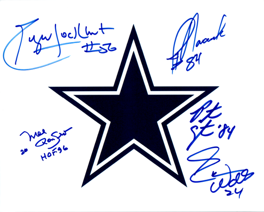 Dallas Cowboys GREATS Signed 8X10 Photo by 5 Novacek Renfro Walls Lockhart NFL