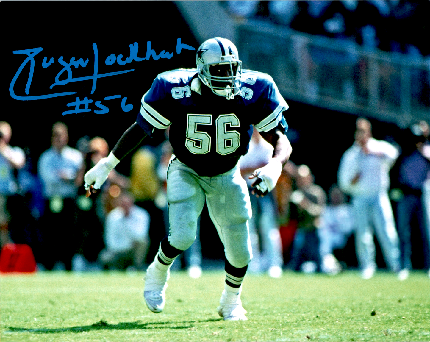 Eugene Lockhart Signed 8x10 Photo Autograph COA Dallas Cowboys NFL Horiz