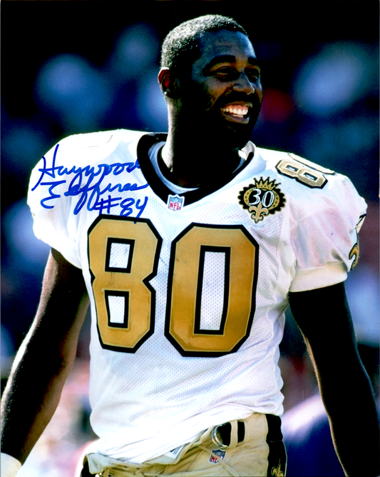 Haywood Jeffires Signed 8x10 Photo NFL Autograph COA New Orleans Saints