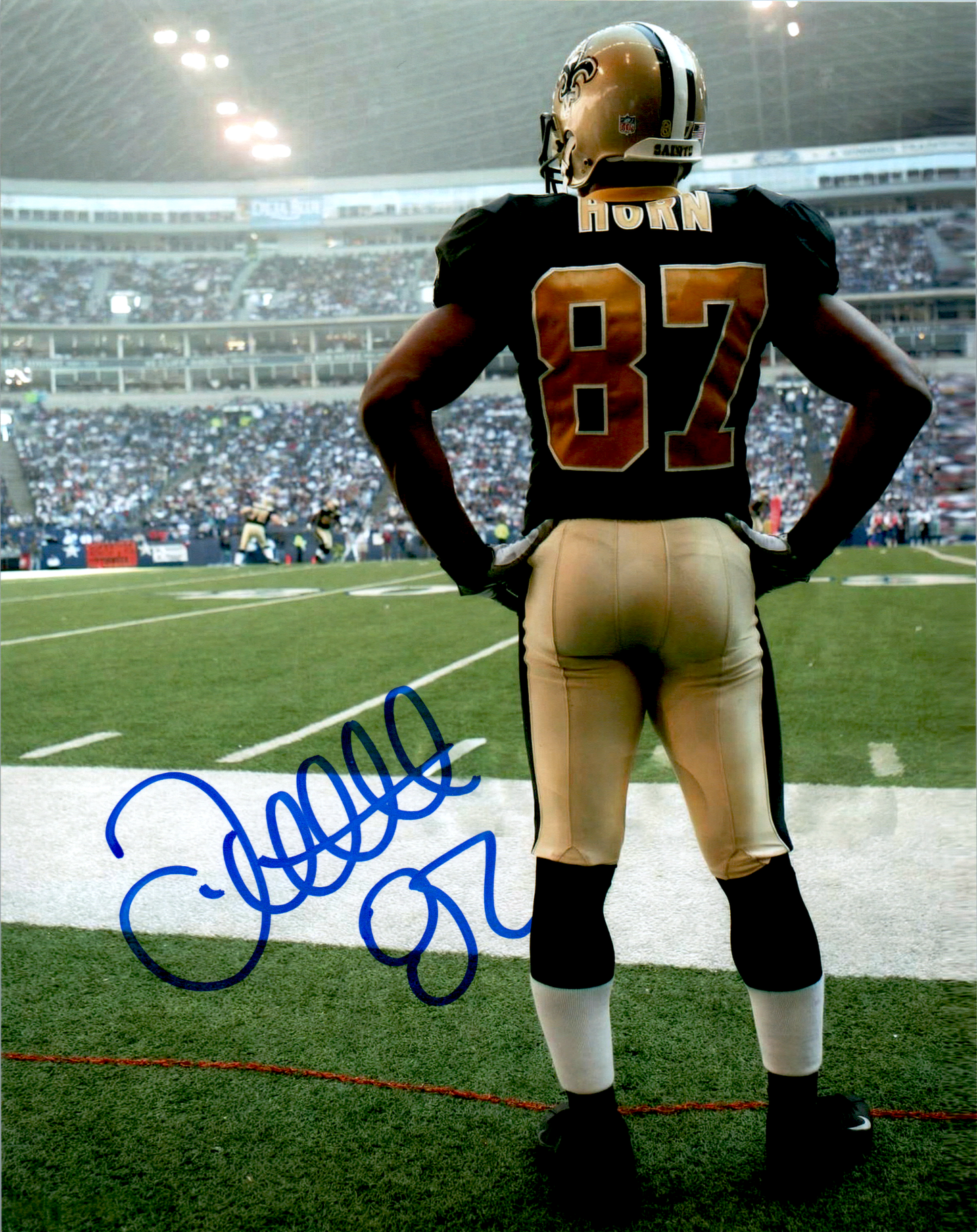 Joe Horn Signed 8x10 Photo NFL Autograph New Orleans Saints stand