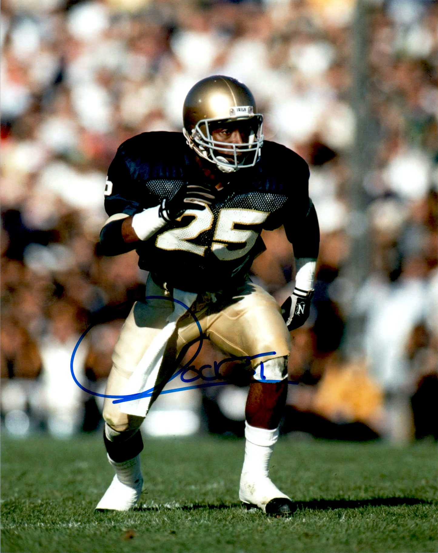 Rocket Ismail Signed 8x10 Photo NFL Autograph Notre Dame Irish NCAA
