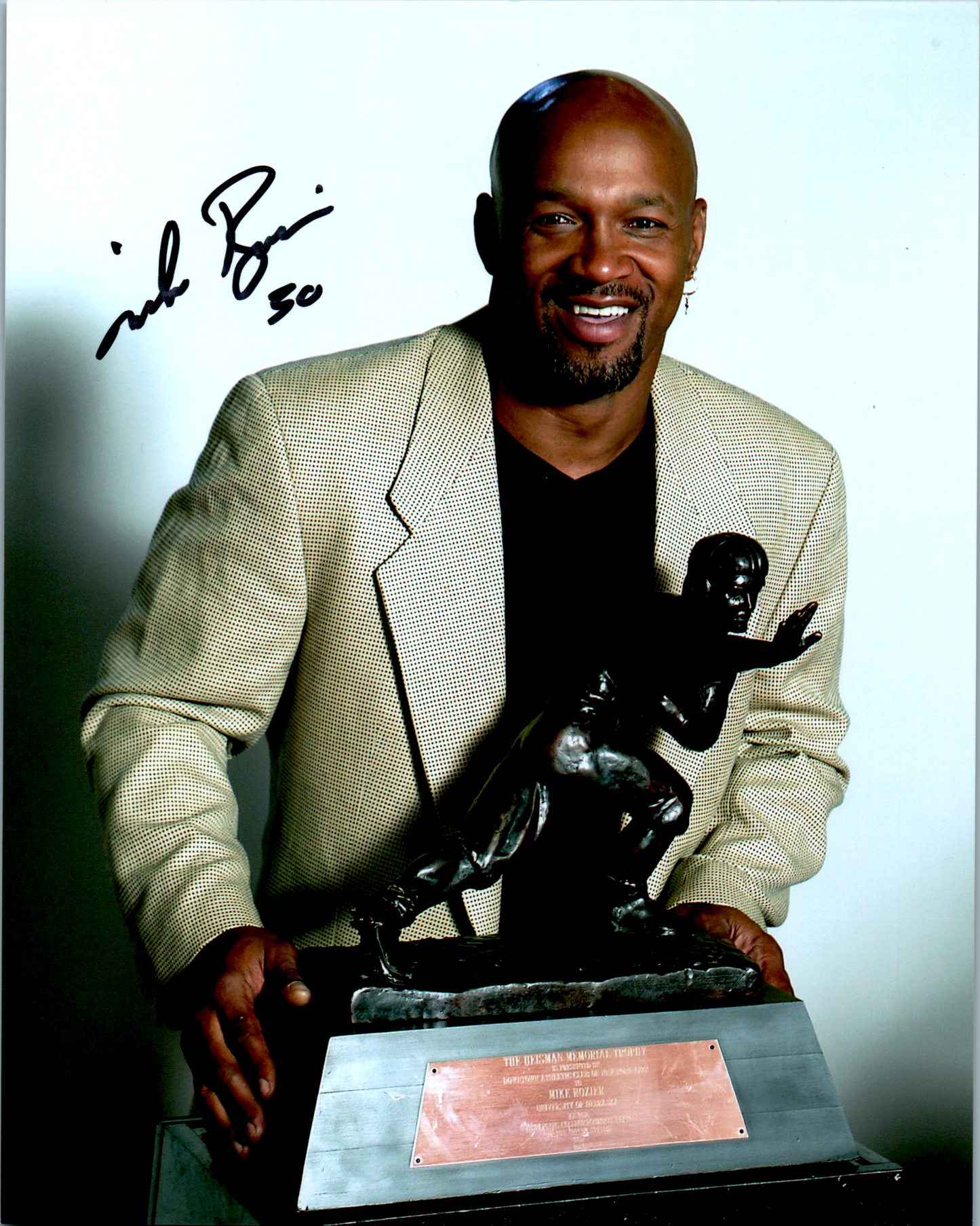 Mike Rozier Signed 8x10 Photo Autograph NFL Nebraska Heisman NCAA
