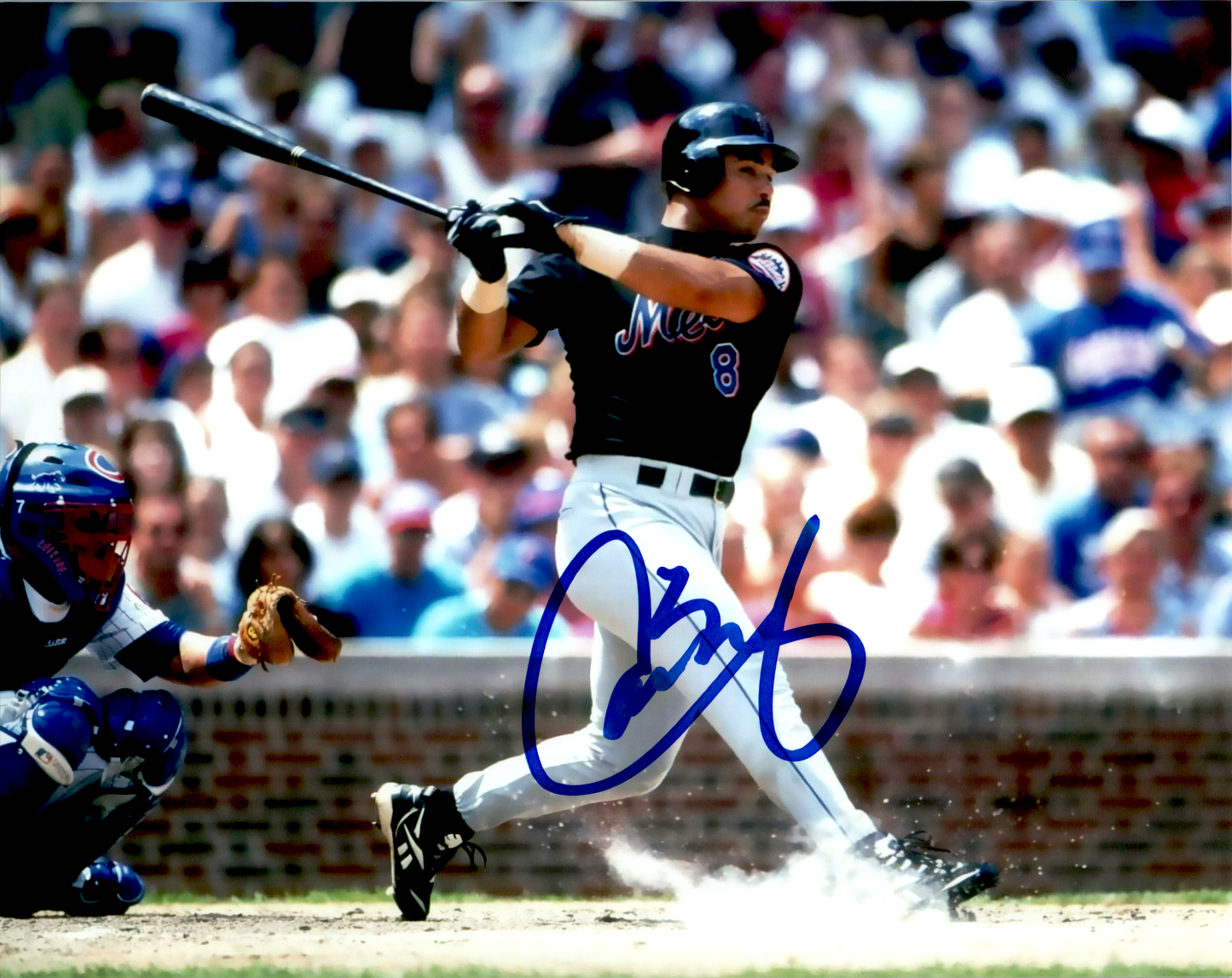 Carlos Baerga Signed 8x10 Photo MLB New York Mets Autographed