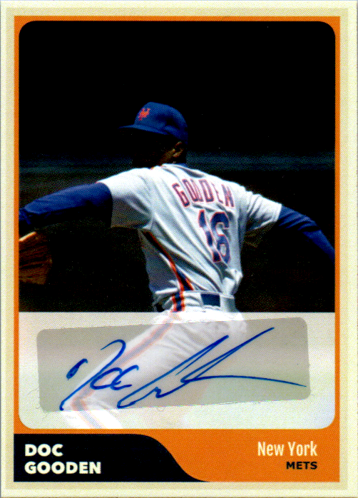 Dwight "Doc" Gooden Signed Custom Trading Card Auto New York Mets Baseball