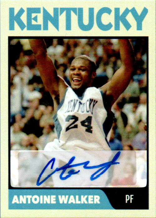 Antoine Walker Signed Custom Trading Card Auto Kentucky Wildcats Basketball