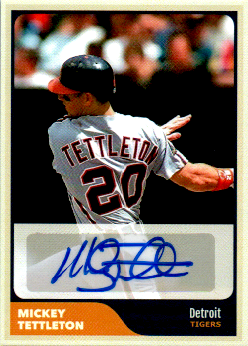 Mickey Tettleton Signed Custom Trading Card Detroit Tigers Baseball Auto