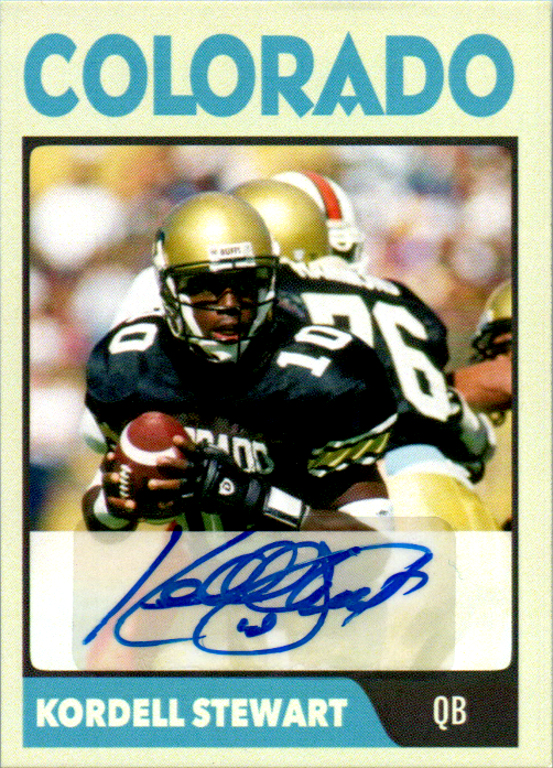 Kordell Stewart Signed Custom Trading Card Auto Colorado Buffaloes Football