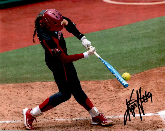 Kinzie Hansen Signed 8x10 Photo Oklahoma Sooners Softball Team USA