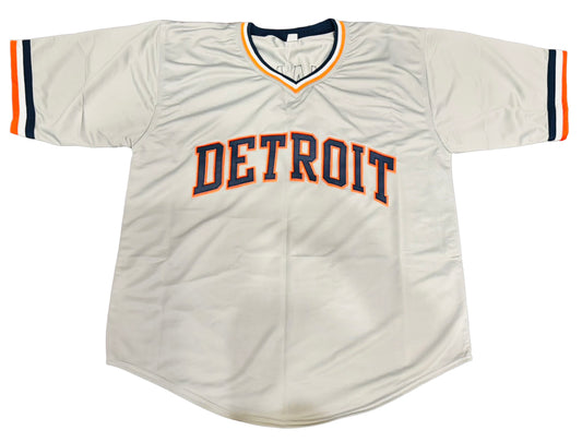 Darrell Evans Signed Grey Jersey - Autographed Detroit Tigers
