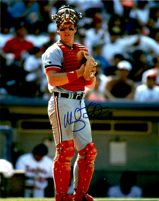 Mickey Tettleton Signed 8x10 Photo Tigers Catching MLB