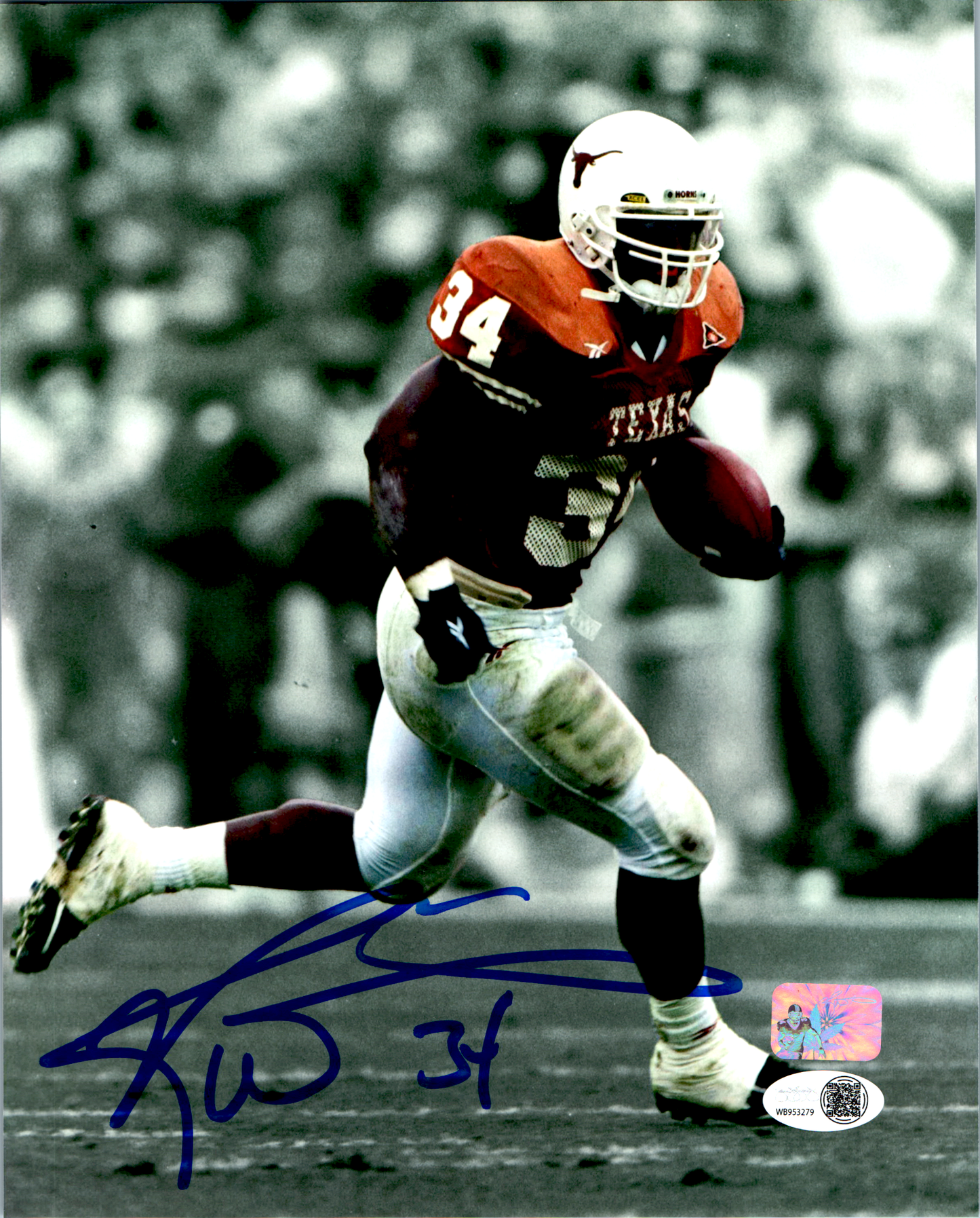Ricky Williams Signed 8x10 Photo Texas NCAA NFL Autograph