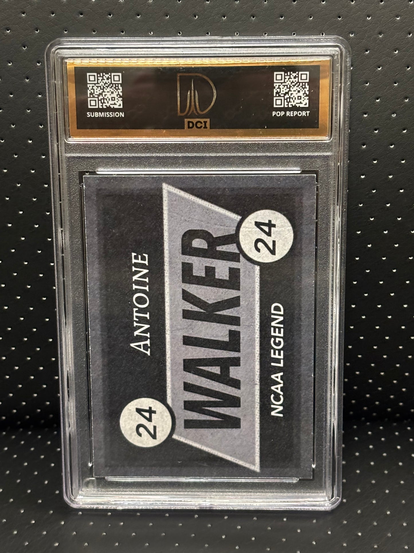 Antoine Walker Signed Custom Slabbed Trading Card Auto DCI Authentic Graded Kentucky
