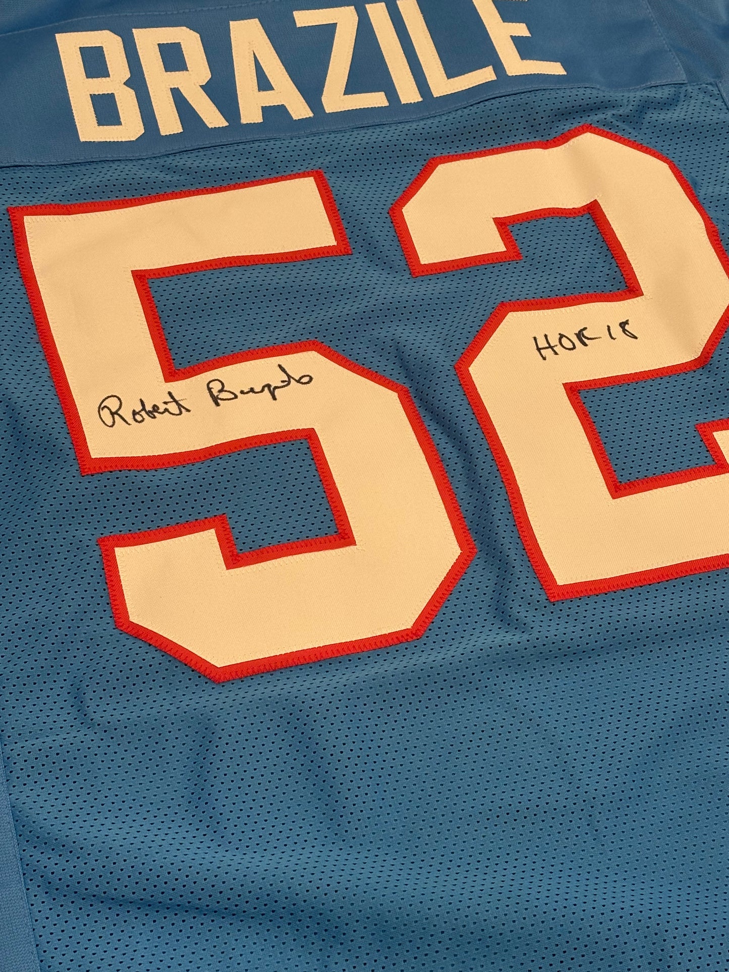Robert Brazile Signed Jersey - Houston Oilers NFL HOF