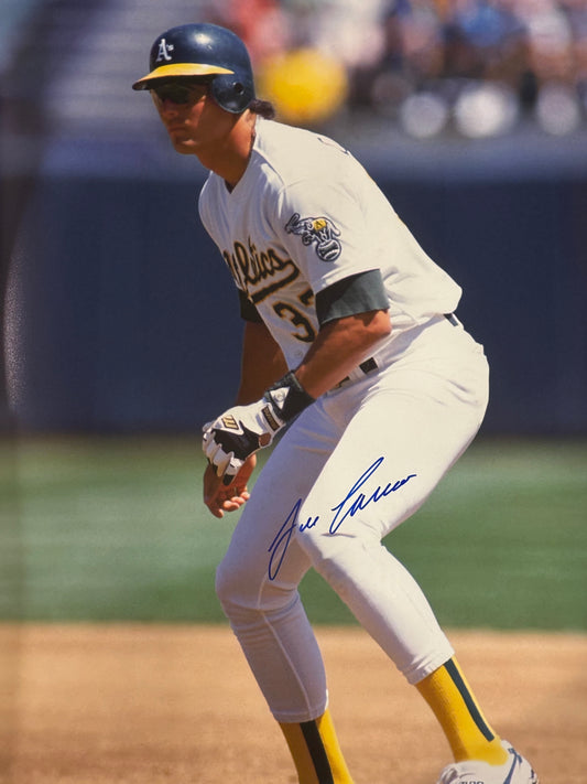 Jose Canseco Signed 16x20 Photo MLB Oakland Athletics A's Base Running