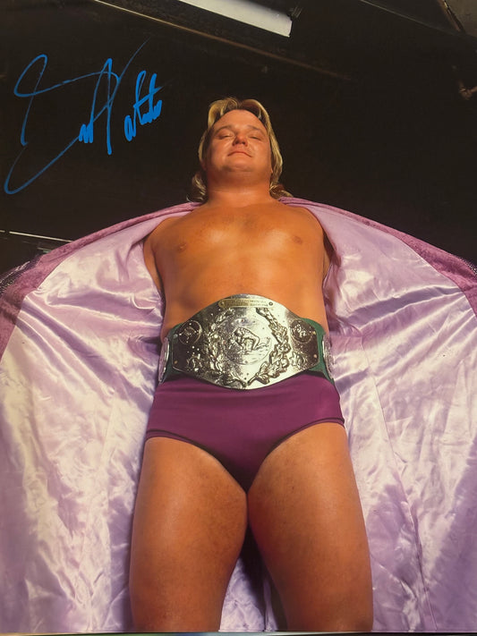 Greg "The Hammer" Valentine Signed 16x20 Photo WWE WWF Wrestling Legend HOF Autgraph