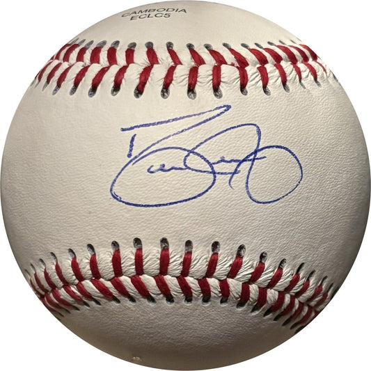 David Justice Signed Rawlings Official League Baseball Atlanta Braves